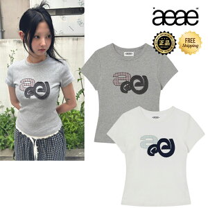 ���z�������� [aeae] APPLIQUE LOGO S/S TEE ���f�B�[�X ���� T�V���c ���S �g�b�v�X �X���� �t�B�b�g �x�[�V�b�N �f�C���[ �^�E�����[�X �؍� �t�� �J�W���A�� �N���[�l�b�N �L�k �אg �R���p�N�g �V