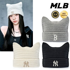 ��26SS�V�� �z�������� [MLB KOREA] 3ABNB0163 Summer Crochet Meow Miyaong Beanie ���f�B�[�X �N���V�F �r�[�j�[ �L�� �؍� �t�� �f�C���[ �J�W���A�� Y2K ���g�� �R�[�f��� T�V���c �p�[�J�[ �f�j�� �X�J�[�g 