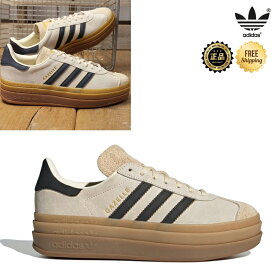 ★配送無料★ [ADIDAS] JS3892 GAZELLE BOLD W 25FW 厚底スニーカー ガムソール スエード ローカット レディース 韓国っぽ 秋 デイリー お出かけ カジュアル 脚長 コーデ提案 デニム ワンピース