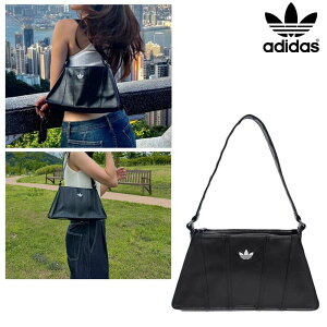 韓国限定】adidas フリル ショルダーバッグ ブラック adidas 