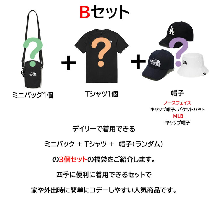 楽天市場】☆送料無料☆[THE NORTH FACE] RANDOM 福袋 Aセット Bセット 