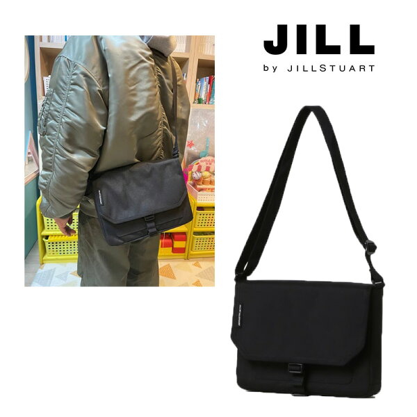 送料無料 [JILL BY JILLSTUART] CORDURA BUCKLE MEDIUM CROSS BAG JLBA5F728BK クロスバッグ メッセンジャーバッグ 斜め掛け ショルダーバッグ フラップバッグ カバン 四角 スクエア ナイロン レディース メンズ 男女兼用 黒 韓国 ジル ジルバイジルスチュアート 人気