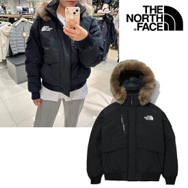 ★送料無料★THE NORTH FACE★POLAR AIR DOWN BOMBER NJ1DP86A ボンバージャケット MA-1 ジッパー フライトジャケット ダウンジャケット ショート ファー フード付き ジャンパー ブルゾン メンズ レディース ホワイトレーベル 韓国 限定 新作 レディース 男女 共用 兼用 防寒