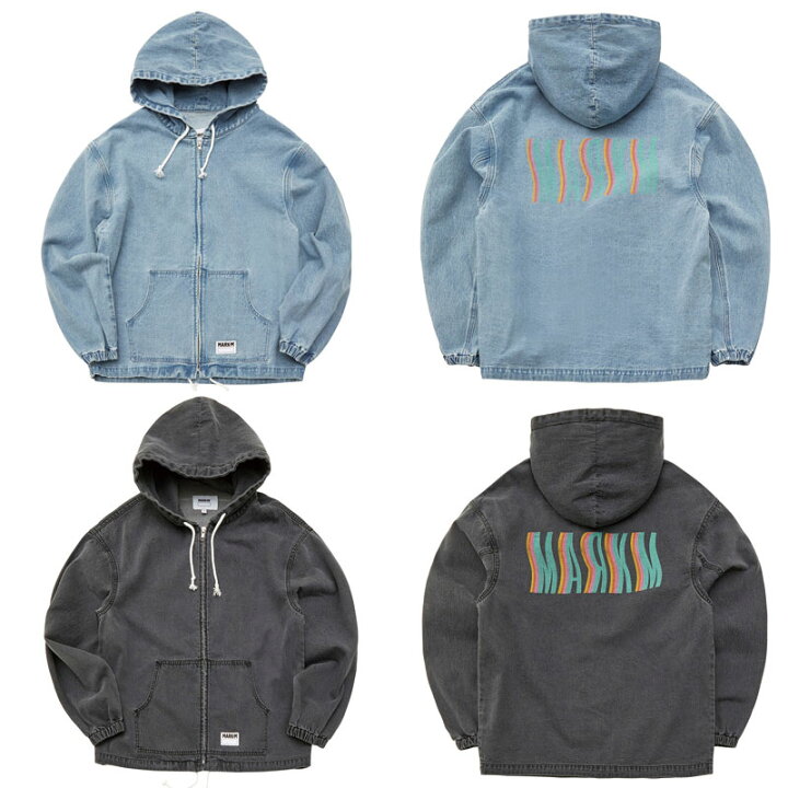楽天市場】送料無料 [MARKM] Wave Logo Denim Jumper bts ジョングク  