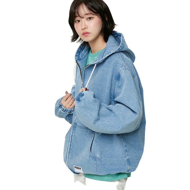 楽天市場】送料無料 [MARKM] Wave Logo Denim Jumper bts ジョングク  