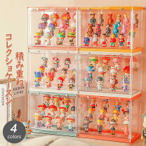楽天市場】カラーボックス 扉付き 3段（コレクションケース 
