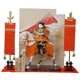 5月人形【五月人形】端午の節句【東玉】馬乗公達　陣羽織　オルゴール【送料無料】【最短即日出荷】【購入特典あり】