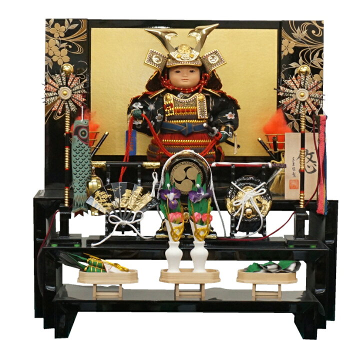 楽天市場】5月人形【五月人形】端午の節句【東玉】大将飾り 悠 三段 