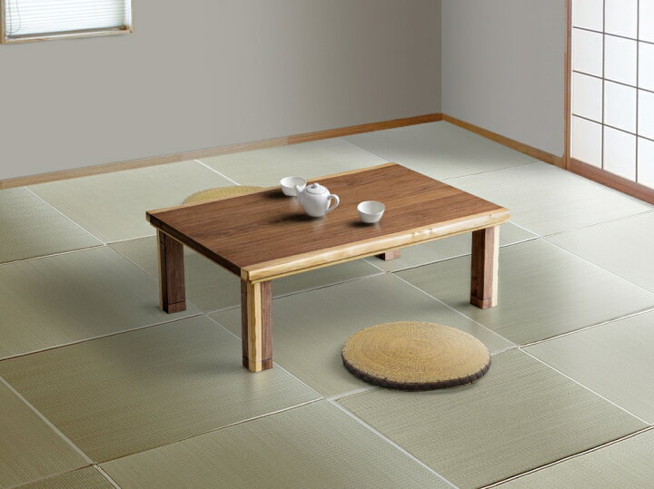 楽天市場】【送料無料】こたつ 120 雷神 節電 UV塗装 継ぎ脚 120×80cm  