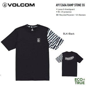 VOLCOM �{���R�� �y RAMP STONE SHORT SLEEVE �z A9112404 �J���[:BLK (BLACK) ���b�V���K�[�h ���b�V�� ���b�V��T�V���c ���Ă��\�h�@���Ă��h�~�@ ���{���K�i 2024