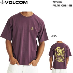 VOLCOM �{���R�� �y FUEL THE NOISE SS TEE - PSP �zVST261006 T�V���c �V���c ���[���֑Ή� 2026 S/S
