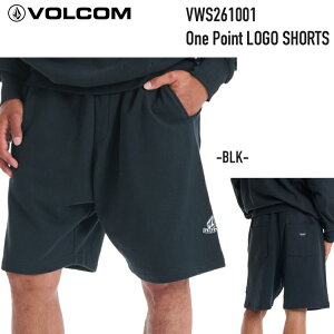 VOLCOM �{���R���@One Point LOGO SHORTS �@VWS261001 �J���[ BLACK �y BLK �z �X�G�b�g�V���[�c�@�V���[�g�p���c�@�t���[�X�V���[�c�@2026S/S