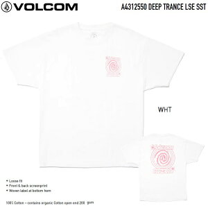VOLCOM �{���R�� �y Deep Trance T-shirt - WHITE �z A4312550 T�V���c �V���c ���[���֑Ή� 2025 S/S
