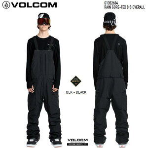 VOLCOM 25-26@RAIN GORE-TEX OVERALL BIB PANT@(J[:BLACK) 2026 {R@CSA@rupc/@GORE-TEX 2LAYER SAebNX@hEFA@SA@GORE h EFA@obNJg[dl@SNOWBOARD@