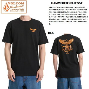 VOLCOM �{���R�� HAMMERED SPLIT SST �@A3512605 �y BLK �zWORKWEAR ���[�N�E�G�A �R���N�V���� T�V���c �V���c�@2026S/S