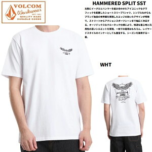 VOLCOM �{���R�� HAMMERED SPLIT SST �@A3512605 �y WHT �zWORKWEAR ���[�N�E�G�A �R���N�V���� T�V���c �V���c�@2026S/S