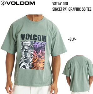 VOLCOM �{���R�� �y SINCE1991 GRAPHIC SS TEE - BLV �zVST261008 T�V���c �V���c ���[���֑Ή� 2026 S/S