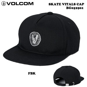 VOLCOM �{���R���y SKATE VITALS CAP �z�y FBK �z BG052901�@�X�P�[�g�o�C�^���Y CAP �L���b�v �X�q �@2026 FALL ���{���K�i