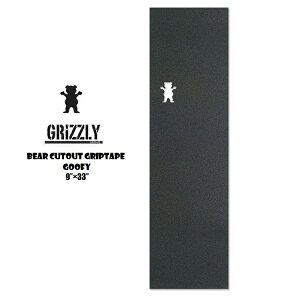 GRIZZLY OY[BEAR CUTOUT GRIPTAPE GOOFY 9h×33h N}̌^ ObvEe[v@{Ki@XP[g{[h@GAz[@fbLe[v SKATE@DECKTAPE GRIPTAPE Obve[v@\₷f