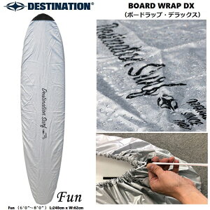 DESTINATION fBXeBl[V@BOARD WRAP DXi{[hbvEfbNXjt@ TIE UP (SLV)@T[t{[hP[X @Jo[ Board Cover @ Fun i6f0"`8'0" j L:240cm x W:62cm
