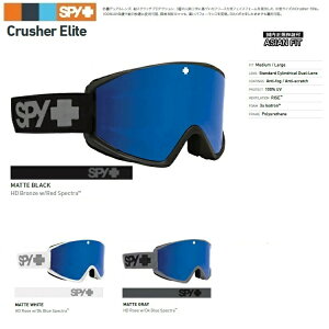 SPY GOGGLE XpC@S[O@CRUSHER ELITE y HD Rose w/Dark Blue Spectra zNbV[ G[g 25-26 2026 {Ki SPY GOGGLE XpC S[O SNOWBOARD SKI SNOWBOARD SKI GOGGLE/