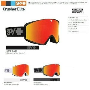 y\񏤕iz SPY GOGGLE XpC@S[O@CRUSHER ELITE y HD Bronze w/Red Spectra zNbV[ G[g @ 25-26 2026 {Ki SPY GOGGLE XpC S[O SNOWBOARD SKI SNOWBOARD SKI GOGGLE/
