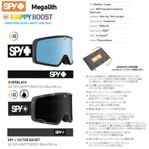 SPY GOGGLE XpC@Megalith KX HAPPY BOOST nbs[u[Xg HD+ HAPPY LENS 24-25 2025 {Kiy  z SPY GOGGLE XpC S[O SNOWBOARD SKI SNOWBOARD XL[ Xm[{[h