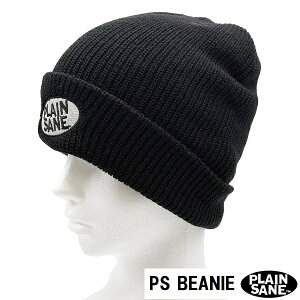 PLAINSANE PS BEANIE (BLACK)@v[Z@r[j[@ jbgLbv jbgX [֑ΉIҖ]̕uhI