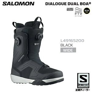 SALOMON T 25-26 DIALOGUE DUAL BOA Boot J[ BLACK (WIDEFIT) 2026 _CAO@fA{AySz Ki@ۏ؏t@/Xm[{[hu[c@Xܐ^@25|26