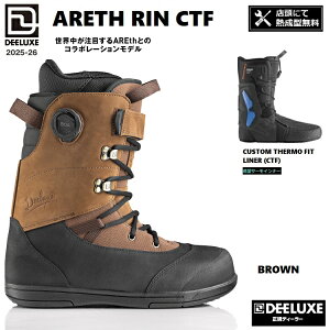 DEELUXE BOOTS/�f�B�[���b�N�X 25-26 ARETH RIN CTF �J���[:BROWN /�A�[�X���� DEELUXE×ARETH�@�T�[���t�B�b�g 2026 DEELUXE���{���K�i�@�ۏ؏��t�y�T�[���C���i�[�@�X�܂ɂĔM���^�����I�z�@���������I