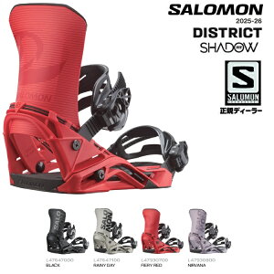SALOMON 25-26 DISTRICT@BINDING@/ T@fBXgNg@SHADOW FIT Vh[tBbg@BINDING oCfBO@ 2026 SALOMON{Ki@ۏ؏t@@@I