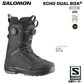 SALOMON サロモン 25-26 ECHO DUAL BOA Boots カラー: BLACK (WIDEFIT) 2026 エコー　デュアルボア【全国送料無料】 正規品　保証書付　/スノーボードブーツ　店舗成型無料　25-26