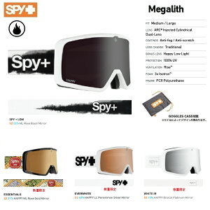SPY GOGGLE XpC@S[O@Megalith KX HD+ HAPPY LENS 25-26 2026 {Kiy  z SPY GOGGLE XpC S[O SNOWBOARD SKI SNOWBOARD XL[ Xm[{[h