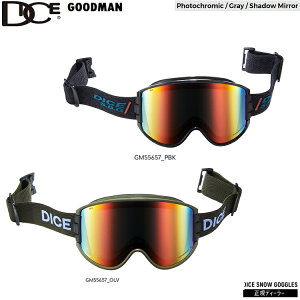DICE GOGGLE GOODMAN _CX@Obh}@GM55657@Photochromic / Gray / Shadow Mirroryz @2026@{@Kiyz_CXS[O@25]26