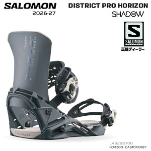 SALOMON 26-27 DISTRICT PRO HORIZON�@�J���[: HORIZON - CASTOR GREY�@/ �T�������@�f�B�X�g���N�g �v�� �z���C�]�� SHADOW FIT �V���h�[�t�B�b�g�@BINDING �o�C���f�B���O 2027 SALOMON���{���K�i�@�ۏ؏��t�@�@�@��