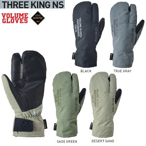 VOLUME/�{�����[�� GLOVES THREE KING�@GORE-TEX/�S�A�e�b�N�X�@�X���[�L���O2027 �������� ���H�����[�� /�X�m�[�{�[�h�O���[�u/�h���O���[�u 26-27�y�\�񏤕i2026�N11���[�i�z