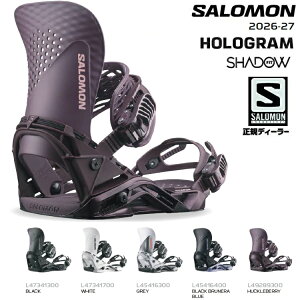 SALOMON 26-27 HOLOGRAM BINDING �@/ �T�������@�z���O���� �o�C���f�B���O �@SHADOW FIT �V���h�[�t�B�b�g 2027 SALOMON���{���K�i�@�ۏ؏��t�@�@�@���������I�@�y2026�N10����菇�������\��z