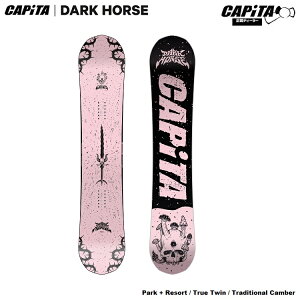 CAPITA SNOWBOARD�@26-27 DARK HORSE /�@�L���s�^�@�_�[�N�z�[�X�@�S�����������@�`���[�������@2027 ���K�i�@�ۏ؏��t �y2026�N10����菇�������\��z