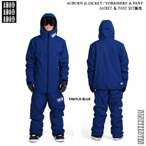 1910 NINETEEN TEN / AUBURN 3L SNOW JACKET �� YORKSHIRE 3L SNOW PANT (JKT��PNT�㉺�Z�b�g�̔�)�@�J���[:THAYLO BLUE / 26-27 /�i�C���e�B�[�� �e���@/�W���P�b�g /�p���c /3LAYER /�h���E�F�A /�@2027�@913261601 913261602 �y202