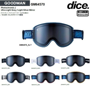 DICE GOGGLE GOODMAN �_�C�X�@�O�b�h�}���@GM64570�@Photochromic / Ultra Light Gray / Light Silver Mirror�y�����z����×ULTRA���C�g�O���C/���C�g�V���o�[�~���[ �@2027�@���{���@���K�i�y���������z�_�C�X�S�[�O