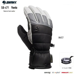 SWANY �X���j�[ SB-471 VENTO (�x���g) �J���[:BK/CT GORE-TEX �S�A�e�b�N�X Primaloft �v���}���t�g �{�v ���U�[ �O���[�u �������� /�h���O���[�u 26-27 2027 �y2026�N10����菇�������\��z