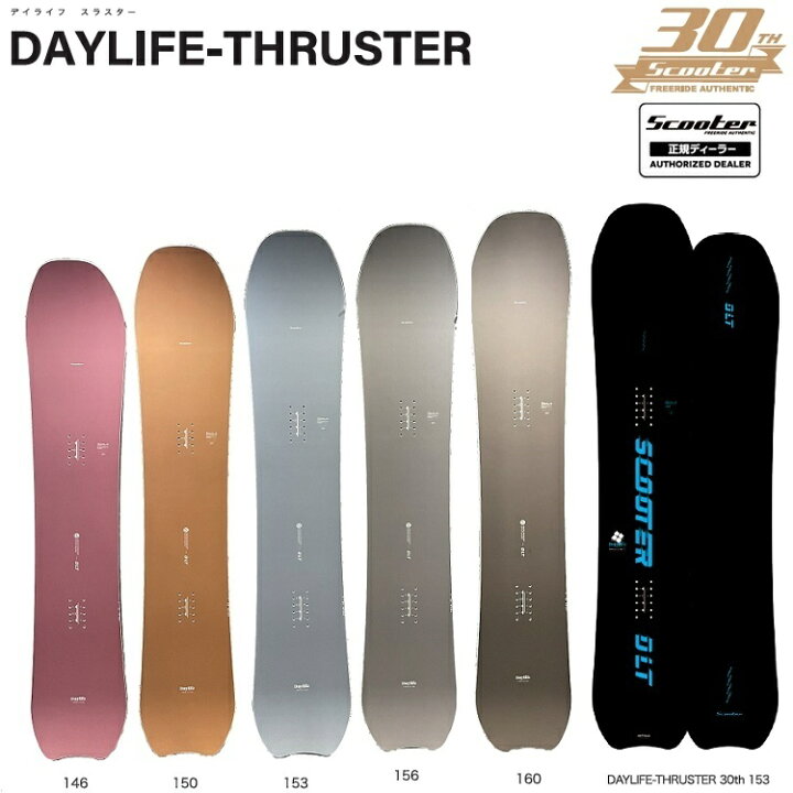 楽天市場】SCOOTER SNOWBOARD DAYLIFE-THRUSTER 26‐27/ スクーター 