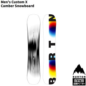 BURTON Men's Custom X Camber Snowboard�@/�@�o�[�g���@�J�X�^���G�b�N�X�@�L�����o�[�@26�]27�y�S�����������z�y�v���`���[�������z2027 ���K�i�@�ۏ؏��t