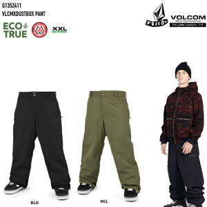 VOLCOM VLCMX DUSTBOX PANT 23−24/ ボルコム ウェア/SNOWBOARD/スノーボード 2024 VOLCOM JAPAN正規品 G1352411 ダストボックス オーバーサイズパンツ!!