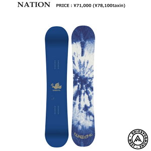 West Snowboarding SNOWBOARD EGXg Xm[{[h NATION 153CM@@ABEAMʉi @SABEAMʉi S@ Ki@ۏ؏t@23]24