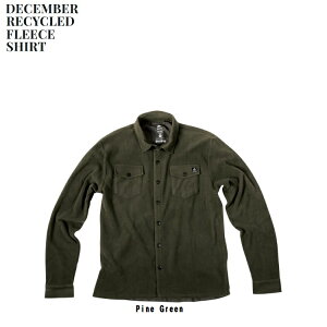 JONES SNOWBOARD DECEMBER RECYCLED FLEECE SHIRT�@�W���[���Y�@�f�B�Z���o�[�E���T�C�N���h�E�t���[�X�V���c�@�qCOLOR:Pine Green )�@�t���[�X�W���P�b�g