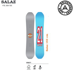 West Snowboarding SNOWBOARD EGXg Xm[{[h SALAZ 153CM@@ABEAMʉi @SABEAMʉi S@ Ki@ۏ؏t