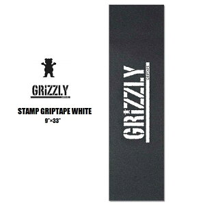 GRIZZLY OY[ STAMP GRIPTAPE WHITE 9h×33h ObvEe[v@{Ki@XP[g{[h@fbLe[v SKATE@DECKTAPE GRIPTAPE Obve[v@\₷fbLe[v@ XP{[@XP[
