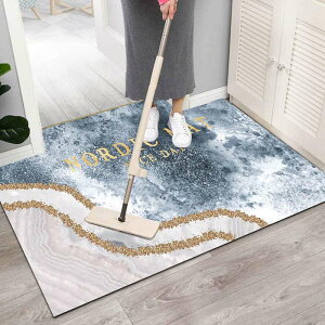 玄関マット 洗える 室内 北欧 カラー01 おしゃれ かわいい 滑り止め すべり止め ラグ ラグマット 西海岸 玄関ラグ 45x75cm フロアマット 雨 雪 ドアマット 幾何学 柄 玄関ラグマット