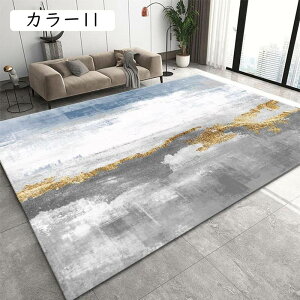 ラグ ラグマット 長方形 リビングマット ノンスリップ 床暖房 ホットカーペット対応 ふわっと手触り 軽量 春夏秋冬 防ダニ ヨーロッパ 抽象的 タタミ用 カーペット INS風 カラー 80x120c